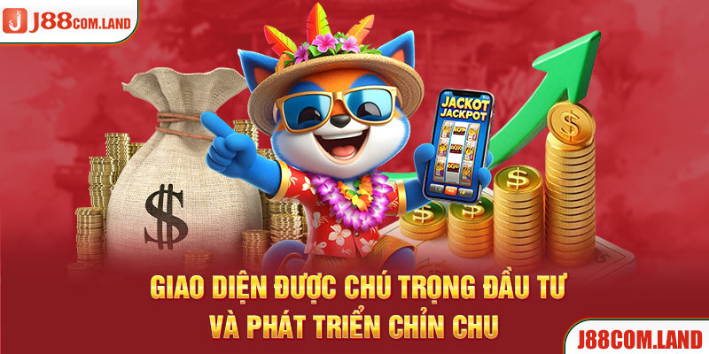 Giao diện nhà cái J88 chỉn chu và hiện đại